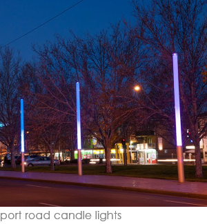 port road candle lights